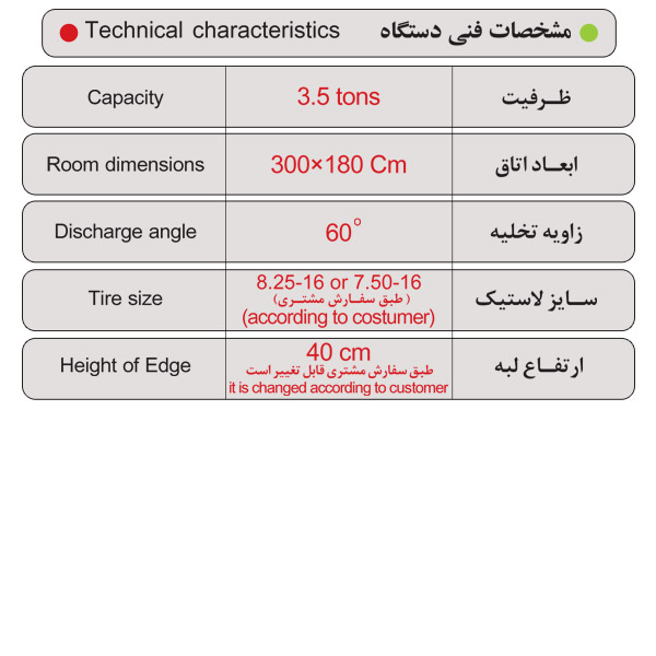 تریلر دو چرخ 3/5 تن